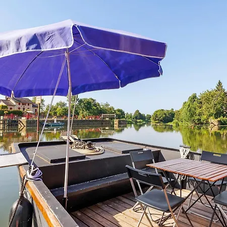 Bateau La Laita Sur La Riviere Úszó hotel Cheffes-sur-Sarthe
